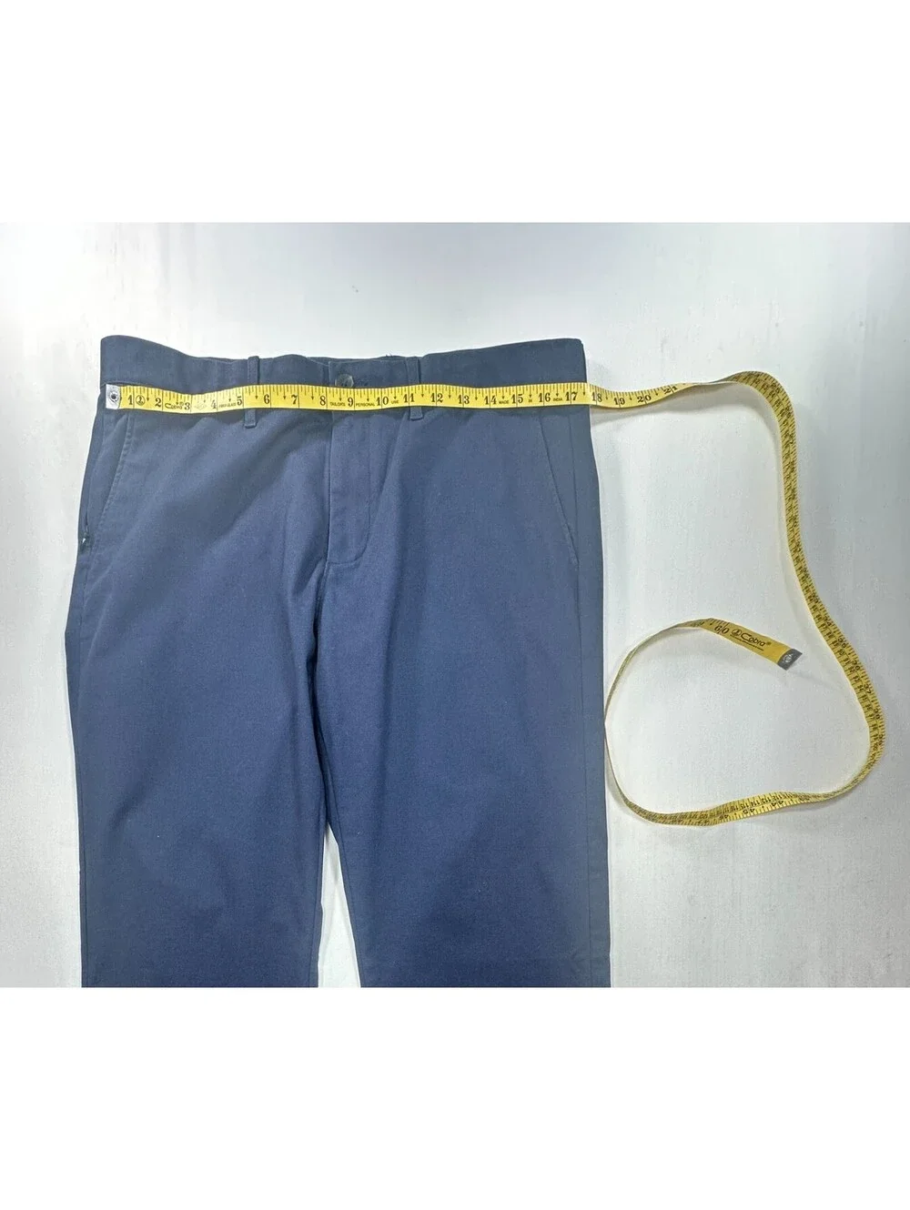 J Crew Straight Leg Flex Flat Front Chinos Blue Mens 34/34